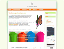 Tablet Screenshot of dierentuin.com